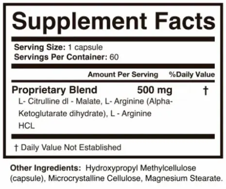 BloodPril Supplement Facts