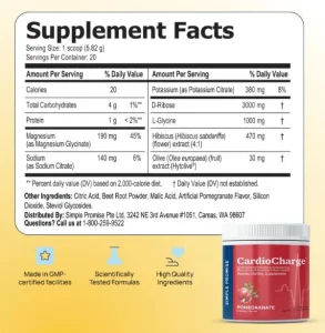 CardioCharge Ingredients