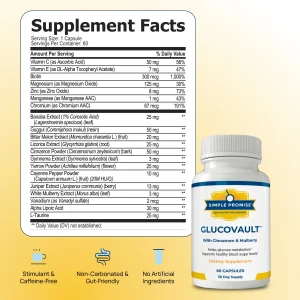 GlucoVault supplement Facts
